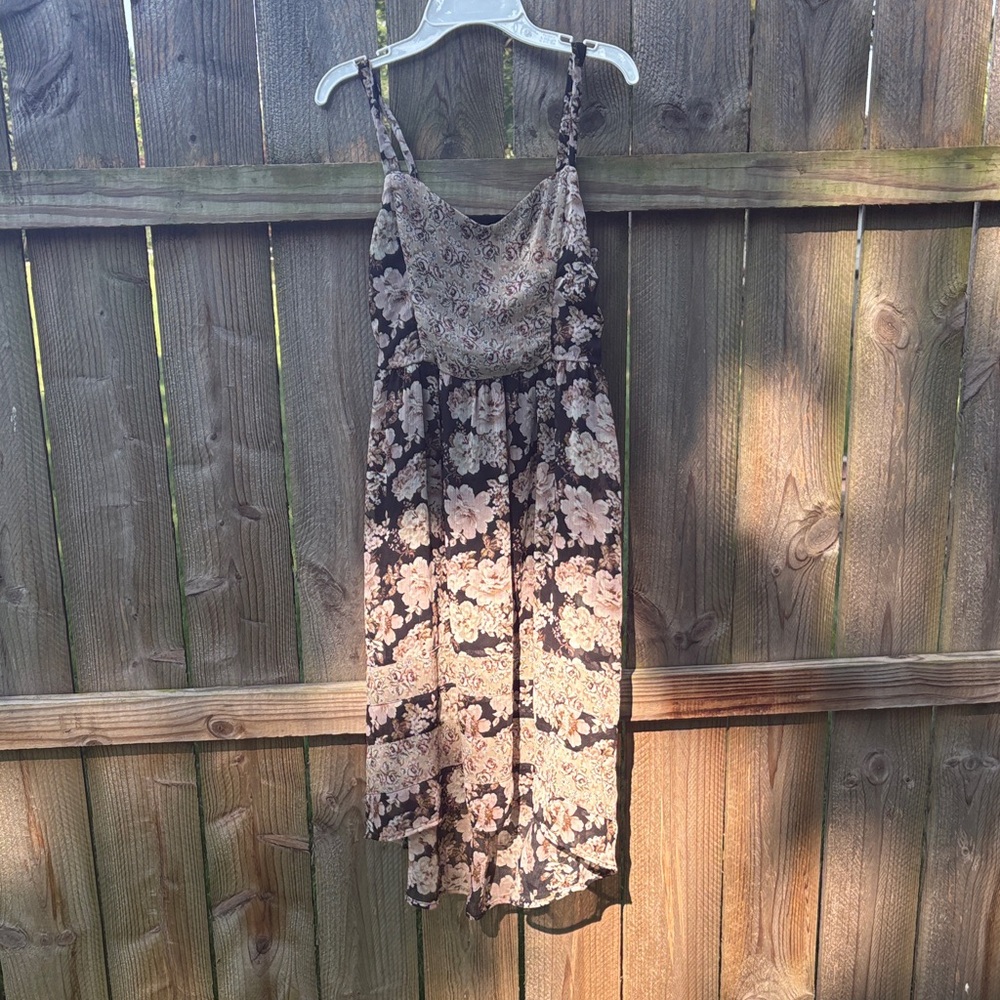 Chic Floral Spaghetti Strap Dress